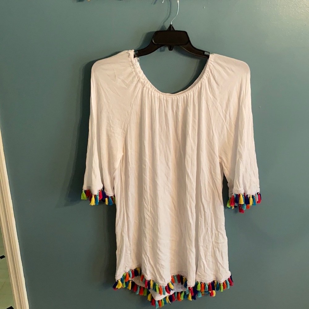 Colorful tassel tunic